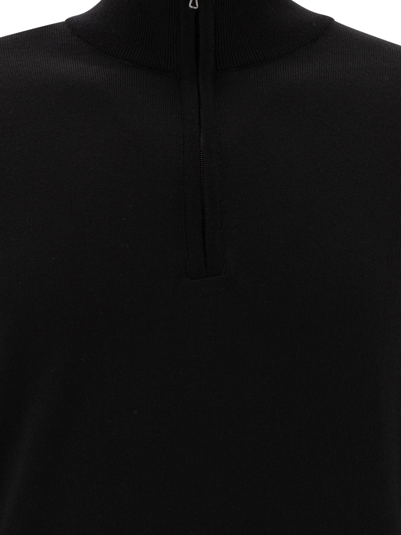 JOHN SMEDLEY Black   Tapton half-zip sweater